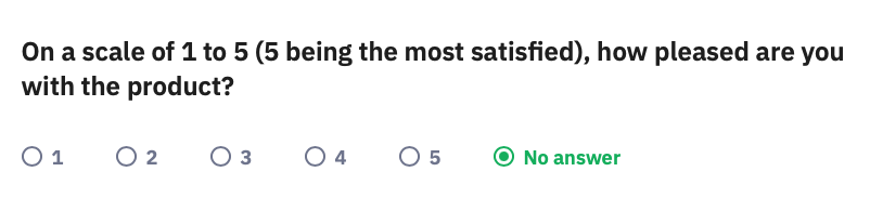 Likert Scales question survey